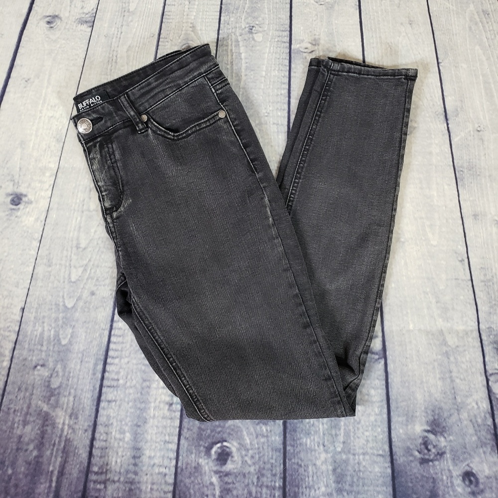 ⬇️ Buffalo David Bitton Black Skinny Jeans Sz 4/27